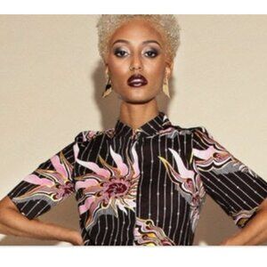 DEMESTIK African print shirt dress